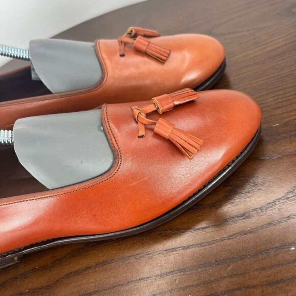 Allen Edmonds Loafer Shoes Women's 6 Rust Leather Tasseled Casual Slip-On 71855 - Picture 14 of 16